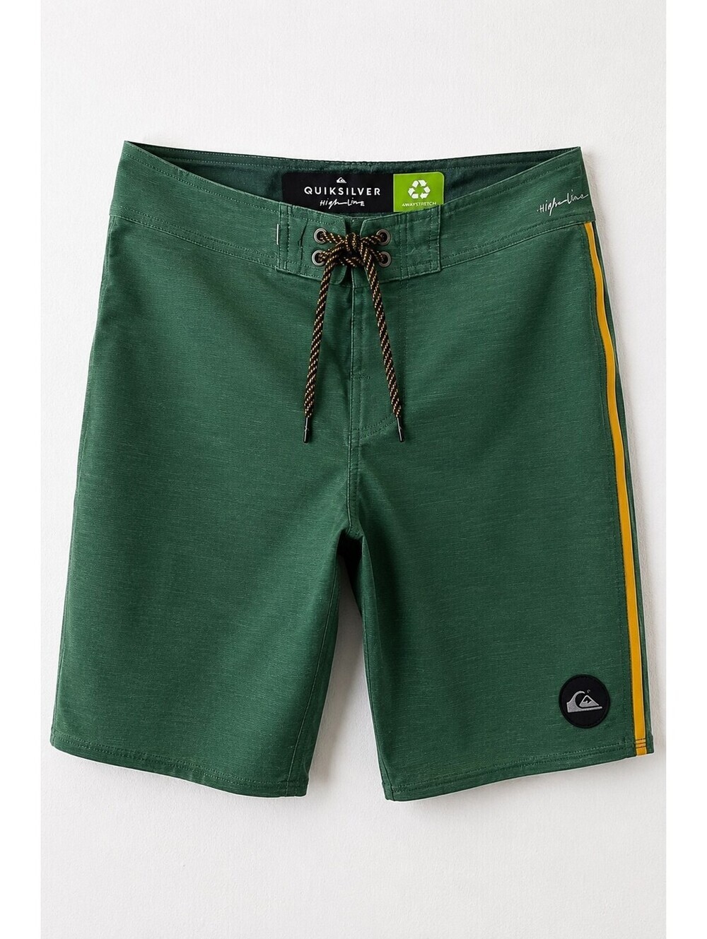 Quiksilver Highline 4-Way Stretch Green Board Shorts Men’s Size 36